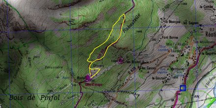 BOUCLE N°7 de la Carrière (tracé jaune).